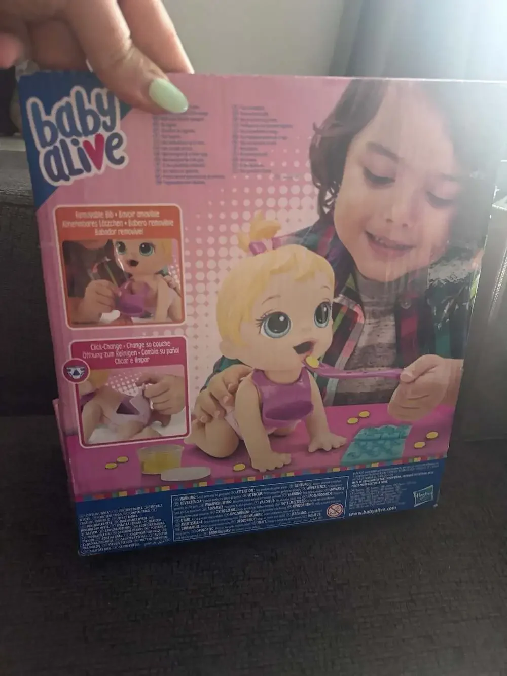 Baby Alive Lil Snacks Doll Blonde Hair